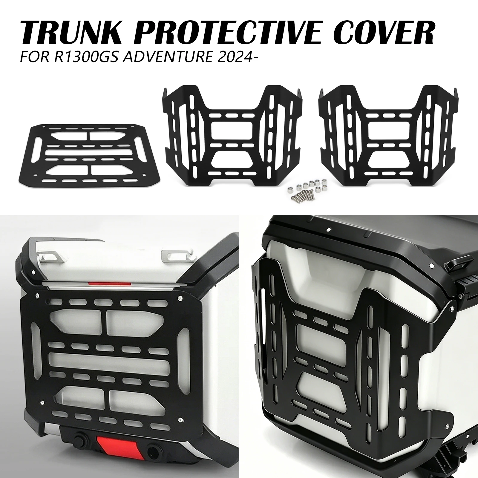 Motorcycle Top Box Molle Panel Protective Cover Rear Luggage Case Guard Plate For BMW R1300GS Adventure 2024-2026
Motorcycle Top Box Molle Panel Protective Cover Rear Luggage Case Guard Plate For BMW R1300GS Adventure 2024-2026