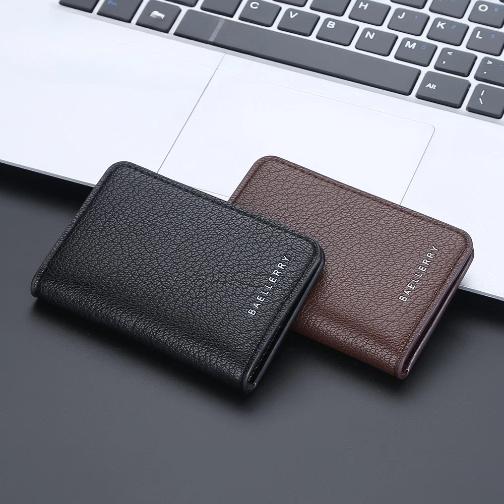 Men's Slim Lychee Texture Card Holder - Korean Style Multi-Slot Credit ID & Business Card Wallet 지갑
Men's Slim Lychee Texture Card Holder - Korean Style Multi-Slot Credit ID & Business Card Wallet 지갑