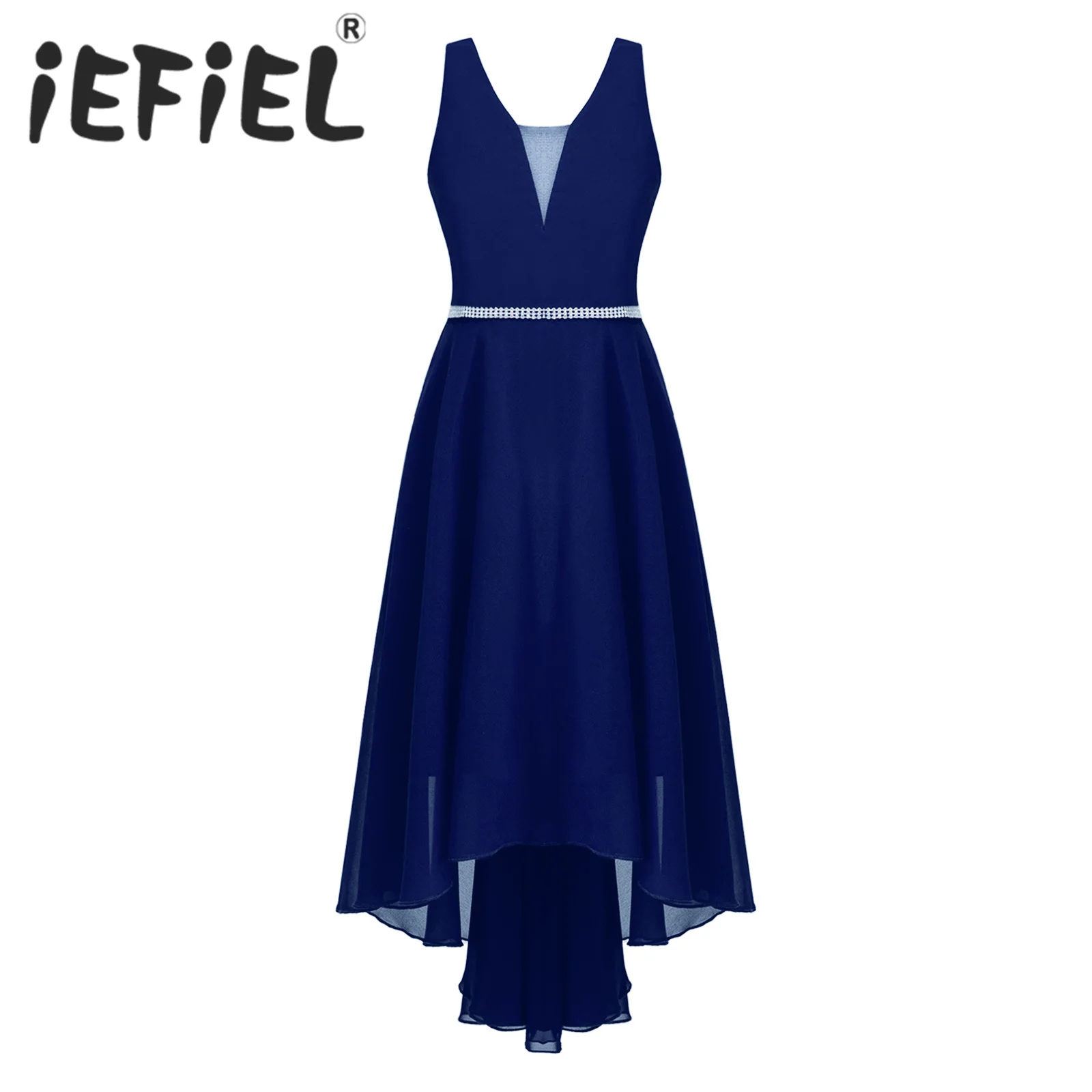 Kids Girls Summer Chiffon Dress Sleeveless Shiny Rhinestone High-Low Birthday Party Dress for Bridesmaid Wedding First Communion
Kids Girls Summer Chiffon Dress Sleeveless Shiny Rhinestone High-Low Birthday Party Dress for Bridesmaid Wedding First Communion