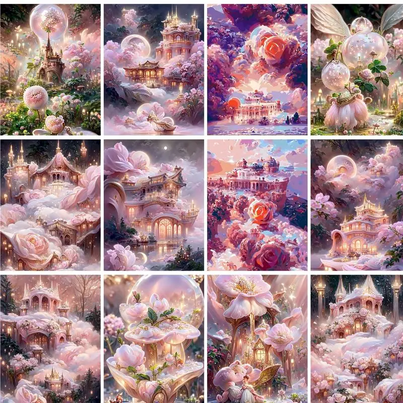 GATYZTORY Oil Painting By Numbers For Adults Dreamy Heaven Castles Handmade Frame Coloring By Number Fantasy Poster On Canvas
GATYZTORY Oil Painting By Numbers For Adults Dreamy Heaven Castles Handmade Frame Coloring By Number Fantasy Poster On Canvas