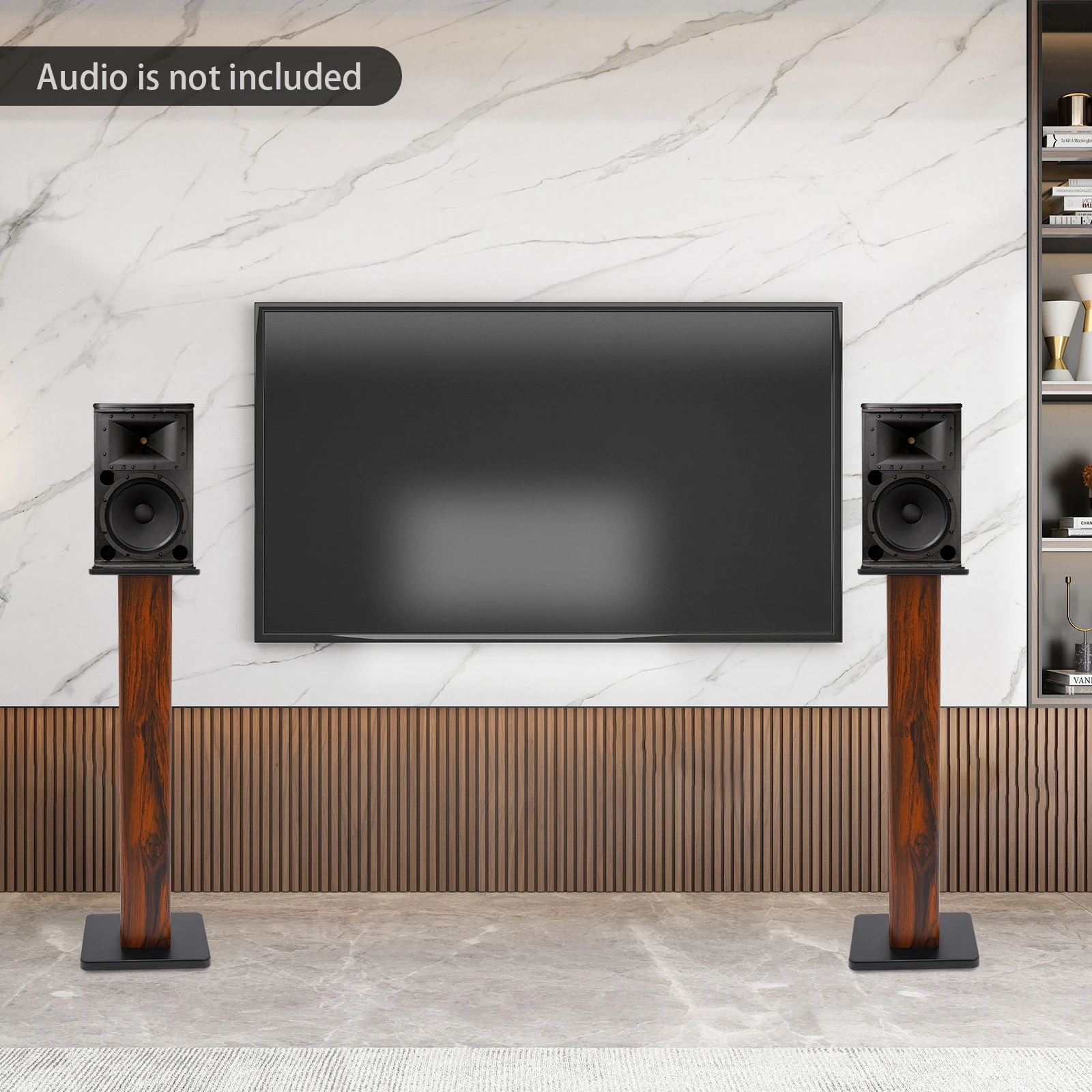 Pair of 34” Heavy Duty Home Speaker Stands, Bedroom Gaming Room Use, Anti-Vibration Cable Management Speaker Stand with Non-Slip Pads for Music Lovers
Pair of 34” Heavy Duty Home Speaker Stands, Bedroom Gaming Room Use, Anti-Vibration Cable Management Speaker Stand with Non-Slip Pads for Music Lovers