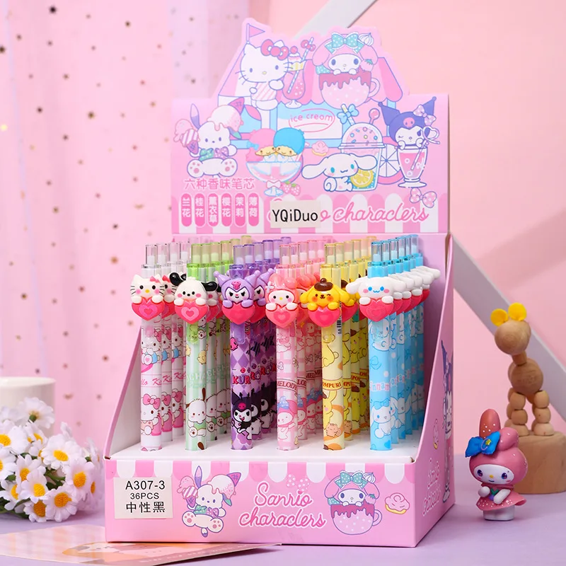 Sanrio Gel Pen 36pc 0.5mm Black Cartoon Kuromi Love Family Resin Hello Ktiiy Patch Press Pen Cute Writing Tools Office Supplies.
Sanrio Gel Pen 36pc 0.5mm Black Cartoon Kuromi Love Family Resin Hello Ktiiy Patch Press Pen Cute Writing Tools Office Supplies.