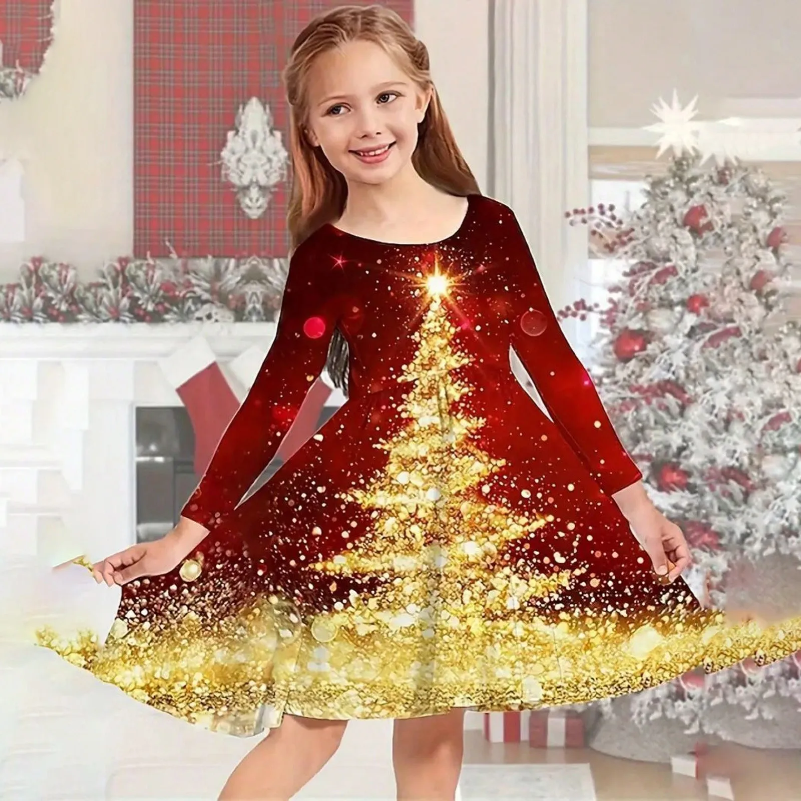 2025 Christmas Dress Kids Long Sleeve Full Printing Casual Elk Xmas Baby Girls Clothes Santa Claus New Year Party Outfit
2025 Christmas Dress Kids Long Sleeve Full Printing Casual Elk Xmas Baby Girls Clothes Santa Claus New Year Party Outfit