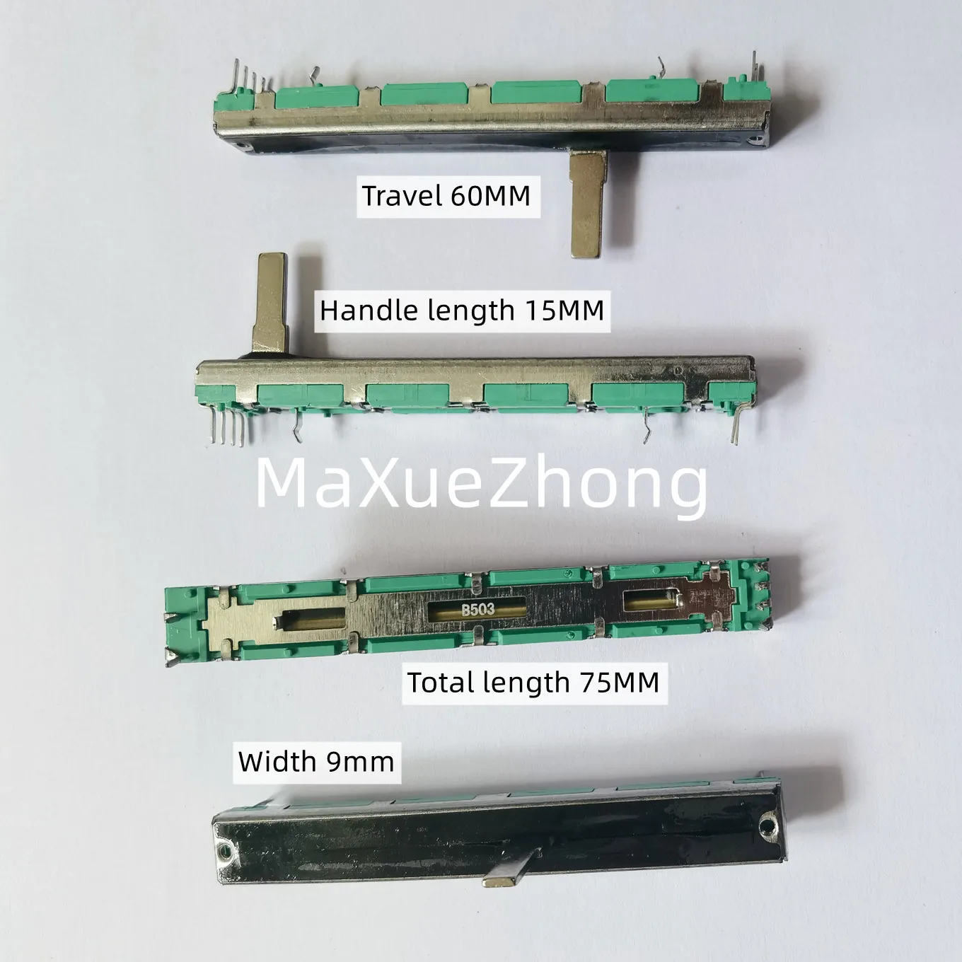 Original new 100% direct sliding push pull potentiometer A10K B10K D10K A20K B20K A50K B50K 75mm audio mixer (SWITCH)
Original new 100% direct sliding push pull potentiometer A10K B10K D10K A20K B20K A50K B50K 75mm audio mixer (SWITCH)