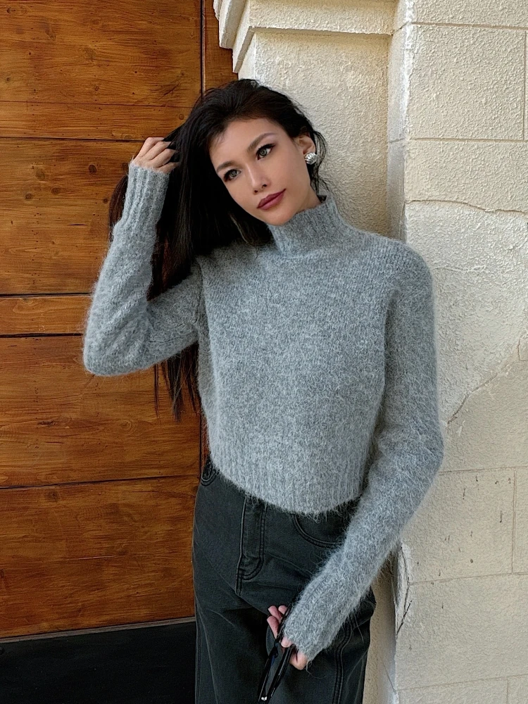 Осенне-зимний мягкий, удобный, теплый, облегающий свитер с высоким воротником, цветочным узором, длинными рукавами, розового цвета, женская модная одежда
Осенне-зимний мягкий, удобный, теплый, облегающий свитер с высоким воротником, цветочным узором, длинными рукавами, розового цвета, женская модная одежда