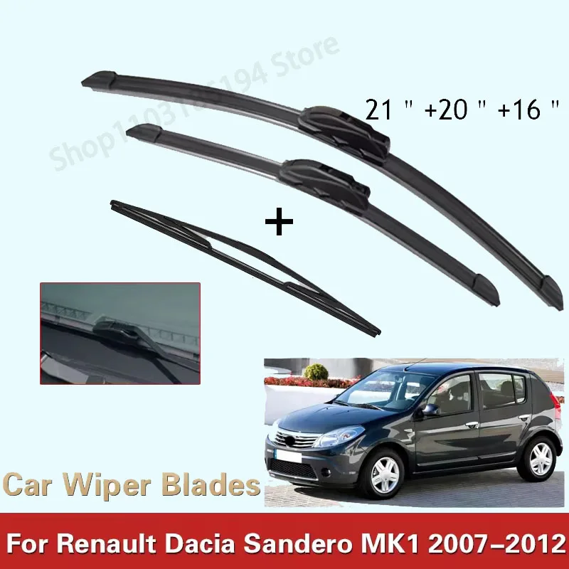 Car Wiper Front & Rear Wiper Blades Set Kit For Dacia Renault Sandero MK1 2007 - 2012 Windshield Windscreen Window 21'20'16'
Car Wiper Front & Rear Wiper Blades Set Kit For Dacia Renault Sandero MK1 2007 - 2012 Windshield Windscreen Window 21'20'16'