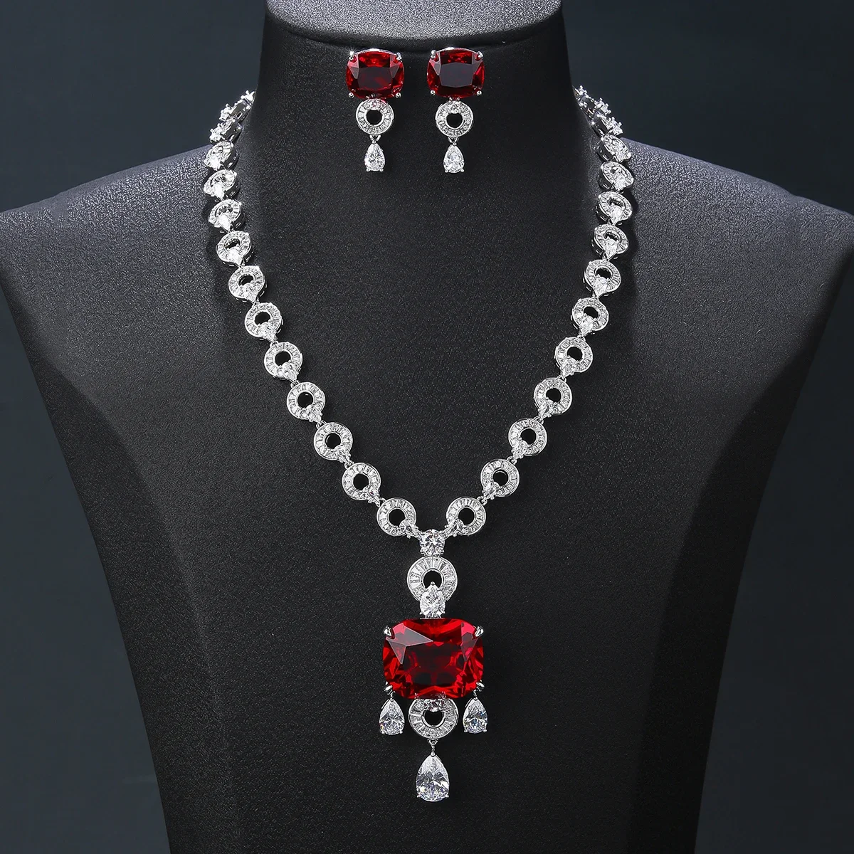 Luxury Elegant Cubic Zirconia Wedding Pendant Necklace Earrings Set Lady Party Accessories Wholesale CN11532
Luxury Elegant Cubic Zirconia Wedding Pendant Necklace Earrings Set Lady Party Accessories Wholesale CN11532