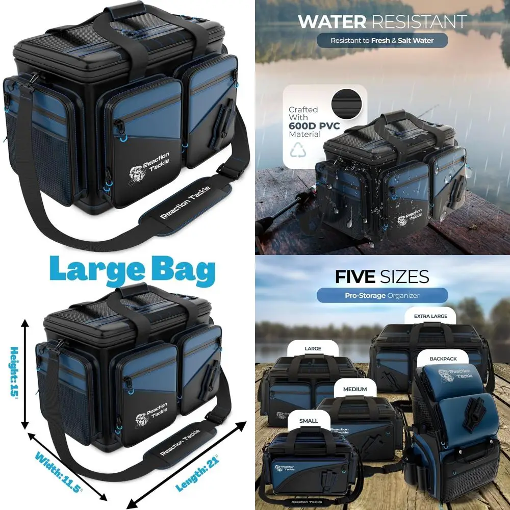 Водонепроницаемая сумка для рыболовных снастей, из ПВХ 1000D, органайзер с разделителями для маленьких или средних лотков
Водонепроницаемая сумка для рыболовных снастей, из ПВХ 1000D, органайзер с разделителями для маленьких или средних лотков