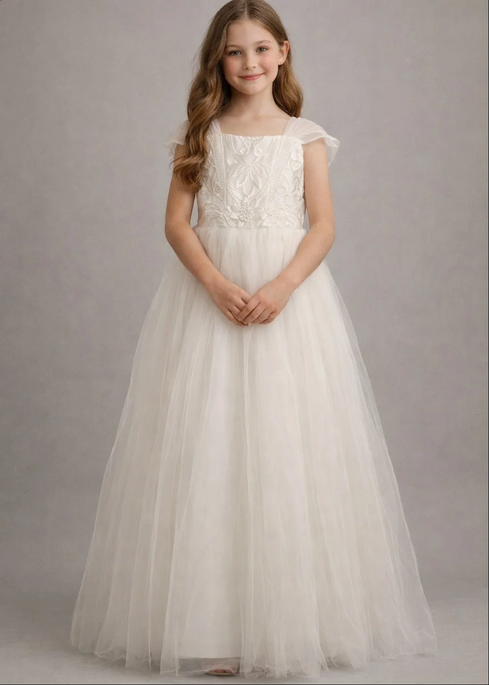 Elegant Teen Girls White Wedding Gauze Dress Lace Embroidery Big Bow Evening Puffy Gauze Bridesmaid Dress Flower Girl Dress
Elegant Teen Girls White Wedding Gauze Dress Lace Embroidery Big Bow Evening Puffy Gauze Bridesmaid Dress Flower Girl Dress