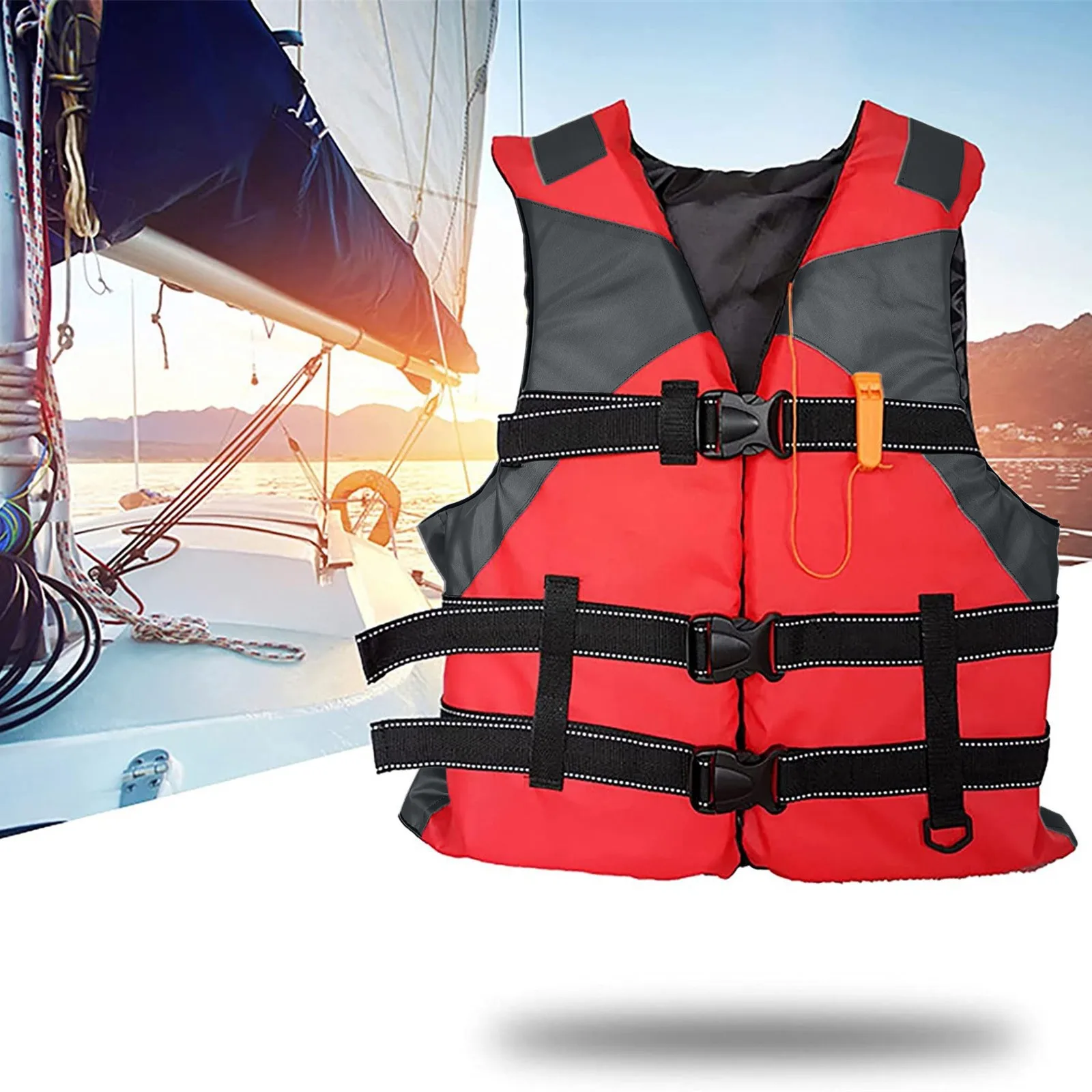 Adults Life Jacket Aid Vest Kayak Ski Buoyancy Fishing Watersport Outdoor Great For Any Water Sports Boating Skiing Surfing
Adults Life Jacket Aid Vest Kayak Ski Buoyancy Fishing Watersport Outdoor Great For Any Water Sports Boating Skiing Surfing 