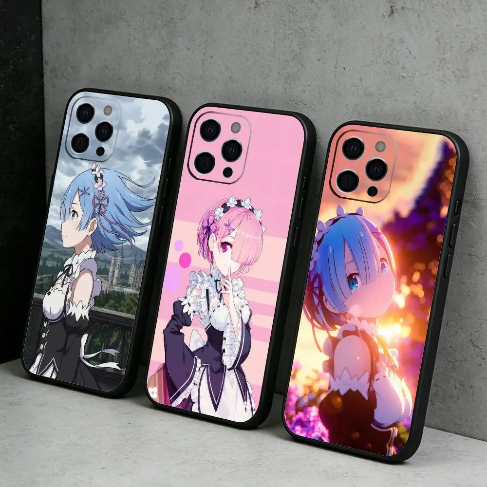 REM-M R-RE-ZeroS Phone Case For iPhone17,16,15,14,13,12 Plus,Max Soft Silicone Black Cover
REM-M R-RE-ZeroS Phone Case For iPhone17,16,15,14,13,12 Plus,Max Soft Silicone Black Cover
