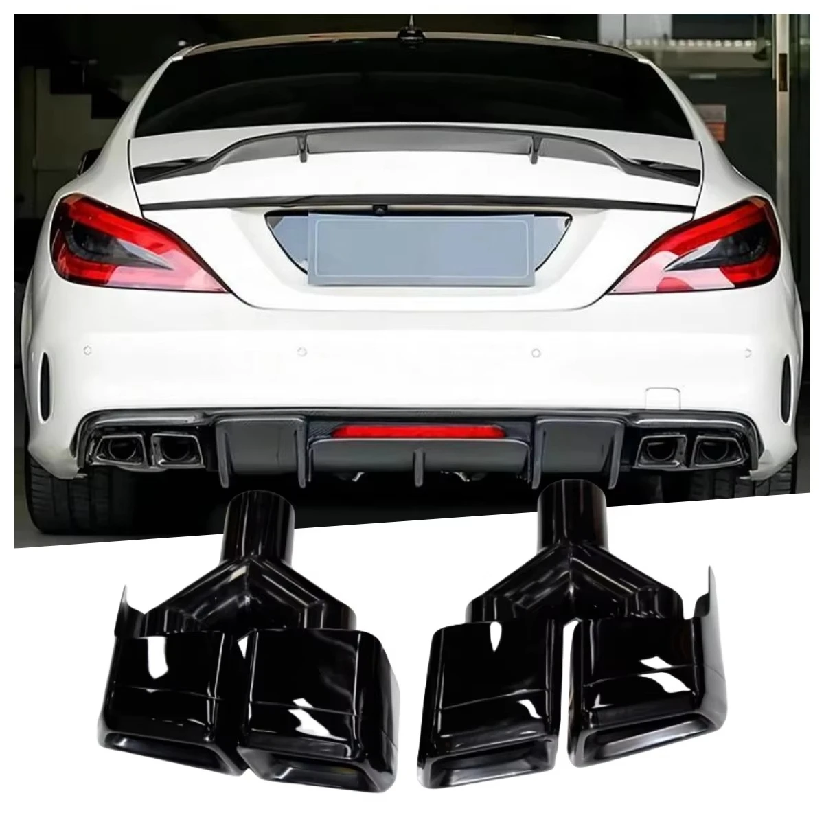 DEX Car Exhaust Tip for Mercedes-Benz W204 W212 W218 W221 CLS-Class C-Class E-Class S-Class Quad Square Nozzle Muffler Tailpipe
DEX Car Exhaust Tip for Mercedes-Benz W204 W212 W218 W221 CLS-Class C-Class E-Class S-Class Quad Square Nozzle Muffler Tailpipe