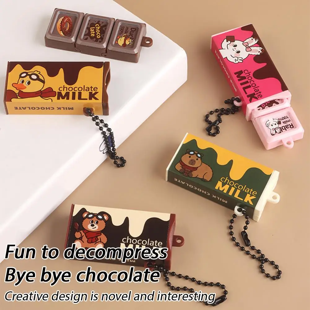 Japanese Style Simulated Meiji Chocolate Fidget Toy Stress Relief Snap the Chocolate Keychain Pendant Creative Hand Relaxation
Japanese Style Simulated Meiji Chocolate Fidget Toy Stress Relief Snap the Chocolate Keychain Pendant Creative Hand Relaxation
