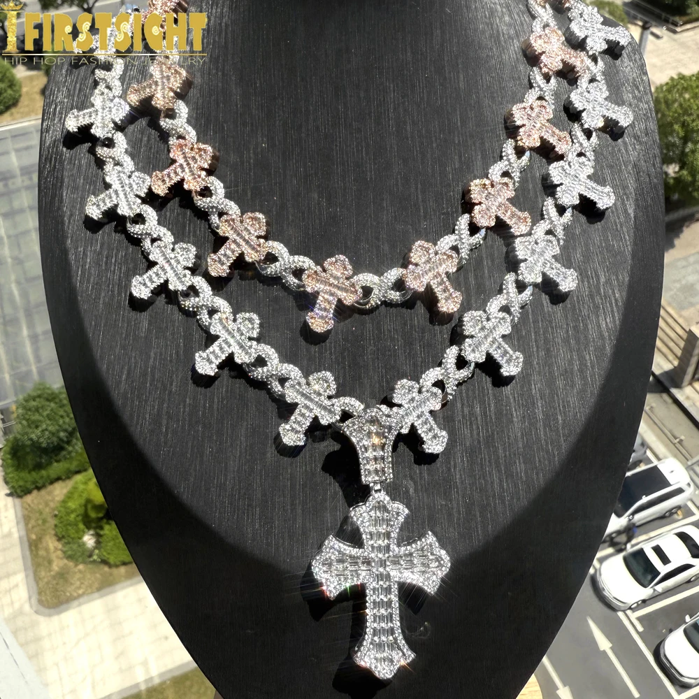 New Iced Out Cross Infinity Pendant Necklace Two Tone Color Cubic Zirconia Cuban Chain For Women Men Hip Hop Luxury Jewelry
New Iced Out Cross Infinity Pendant Necklace Two Tone Color Cubic Zirconia Cuban Chain For Women Men Hip Hop Luxury Jewelry