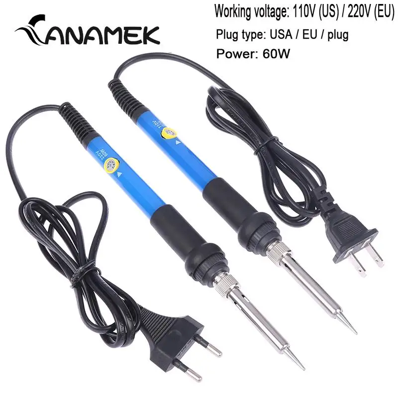 Adjustable Temperature Electric Solder Iron 60W Mini Soldering Iron Rework Station Mini Handle Heat Pencil Welding Repair Tools
Adjustable Temperature Electric Solder Iron 60W Mini Soldering Iron Rework Station Mini Handle Heat Pencil Welding Repair Tools