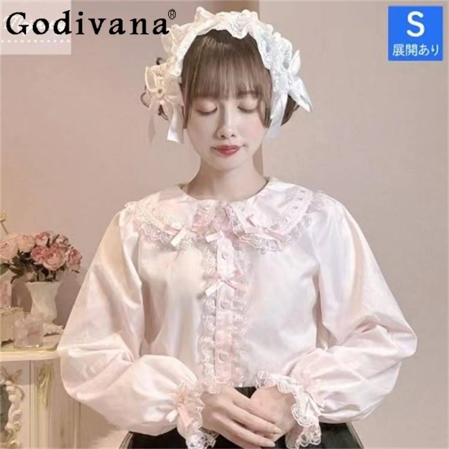 2026 Spring New Women's Sweet Lolita Kawaii Shirt Cute Lace Long Sleeve Versatile Base Shirt
2026 Spring New Women's Sweet Lolita Kawaii Shirt Cute Lace Long Sleeve Versatile Base Shirt