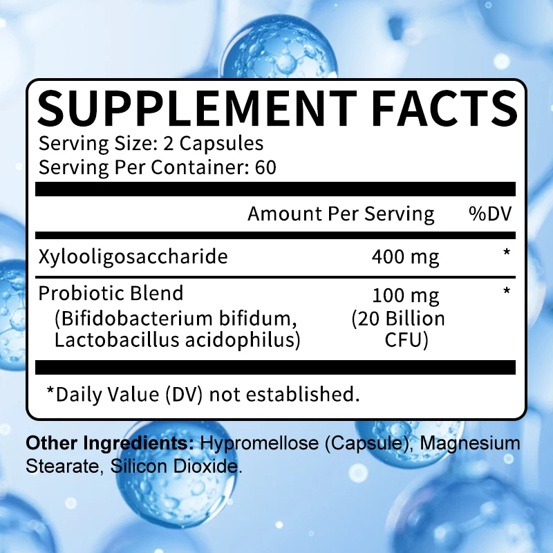 Prebiotic + Probiotic - Promotes Digestion and Gut Health, Boosts Immunity, and Maintain Health Levels - 120 Capsules
Prebiotic + Probiotic - Promotes Digestion and Gut Health, Boosts Immunity, and Maintain Health Levels - 120 Capsules
