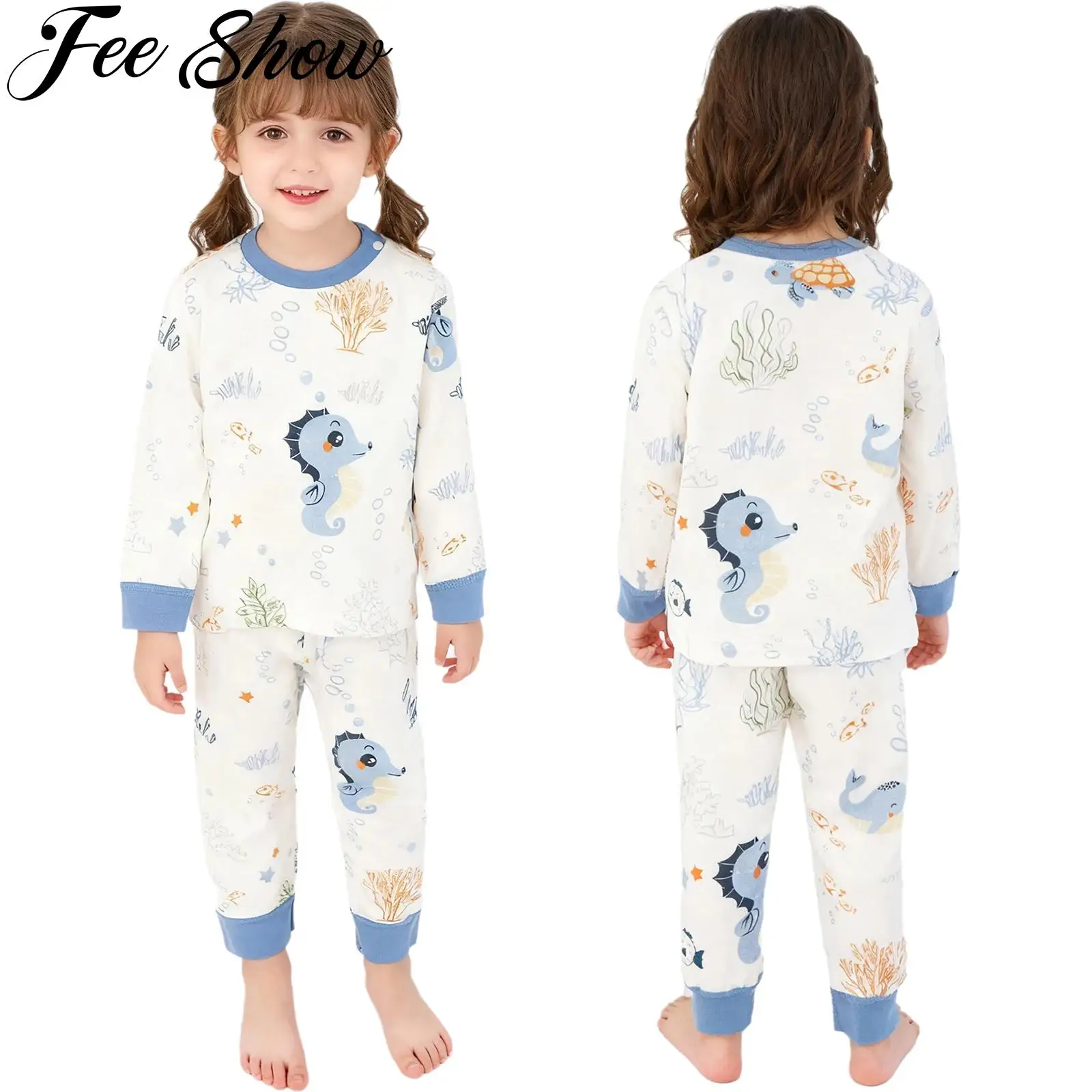 Милый пижамный комплект с принтом для малышей, хлопковое термобелье, одежда для сна, топ с длинными рукавами и штаны, одежда для мальчиков и девочек, домашняя одежда
Милый пижамный комплект с принтом для малышей, хлопковое термобелье, одежда для сна, топ с длинными рукавами и штаны, одежда для мальчиков и девочек, домашняя одежда