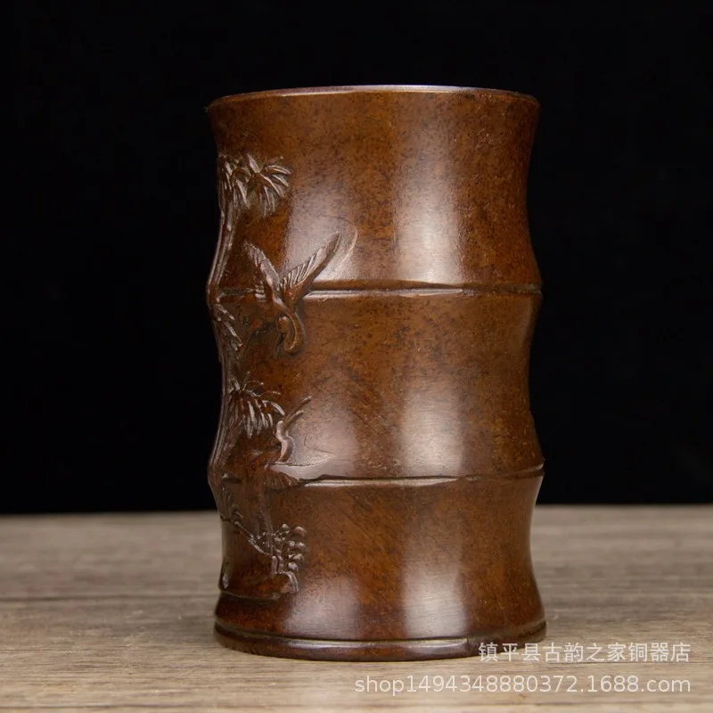 Латунный подсвечник-органайзер для ручек с бамбуковым узором, декор для офиса, магазина, гостиной, кабинета, рабочего стола, поделки
Латунный подсвечник-органайзер для ручек с бамбуковым узором, декор для офиса, магазина, гостиной, кабинета, рабочего стола, поделки