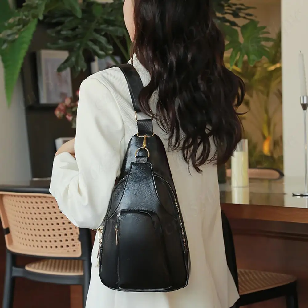 Vintage Women Chest Bag PU Leather Chest Pack Waterproof Crossbody Bags Retro Casual Messenger Pack Commuting Travel Pockets
Vintage Women Chest Bag PU Leather Chest Pack Waterproof Crossbody Bags Retro Casual Messenger Pack Commuting Travel Pockets