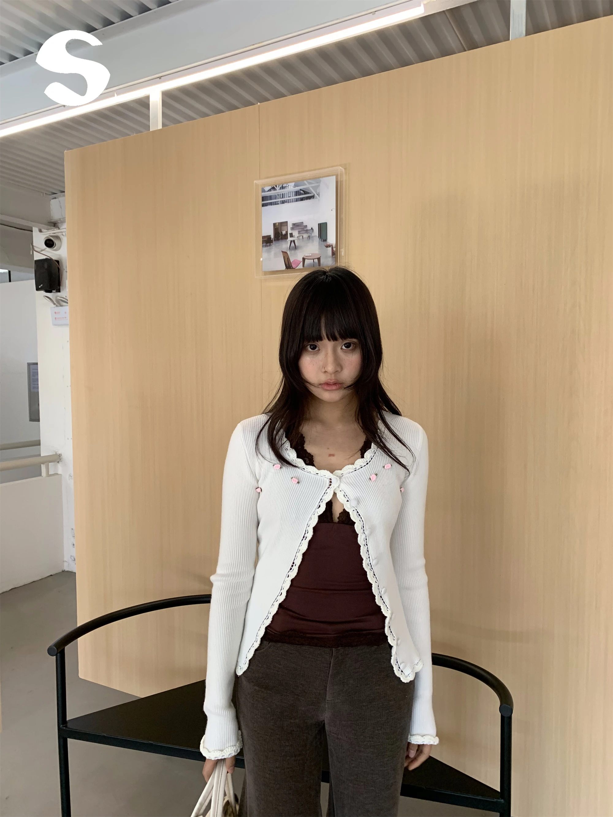 Soft Lace Trim Splice Early Spring 3D Flower Slim Long Sve Knitted Open Cardigan Top Gentle Sle Regular Fit Commute Wear
Soft Lace Trim Splice Early Spring 3D Flower Slim Long Sve Knitted Open Cardigan Top Gentle Sle Regular Fit Commute Wear