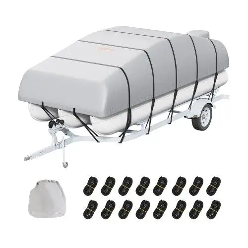 Pontoon Boat Cover, for 19 `-20` Waterproof Trailerable Pontoon Cover, 800D for marine Grade PU Oxford Fabric, with Motor
Pontoon Boat Cover, for 19 `-20` Waterproof Trailerable Pontoon Cover, 800D for marine Grade PU Oxford Fabric, with Motor