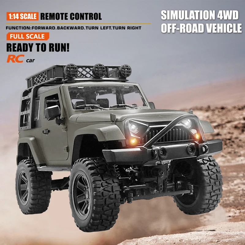 1/14 Full Scale Wireless Control Off Road RC Truck Vehicle 2.4G 30Mins 4WD Bright LED Light Large Remote Control Truck Car Toy
1/14 Full Scale Wireless Control Off Road RC Truck Vehicle 2.4G 30Mins 4WD Bright LED Light Large Remote Control Truck Car Toy