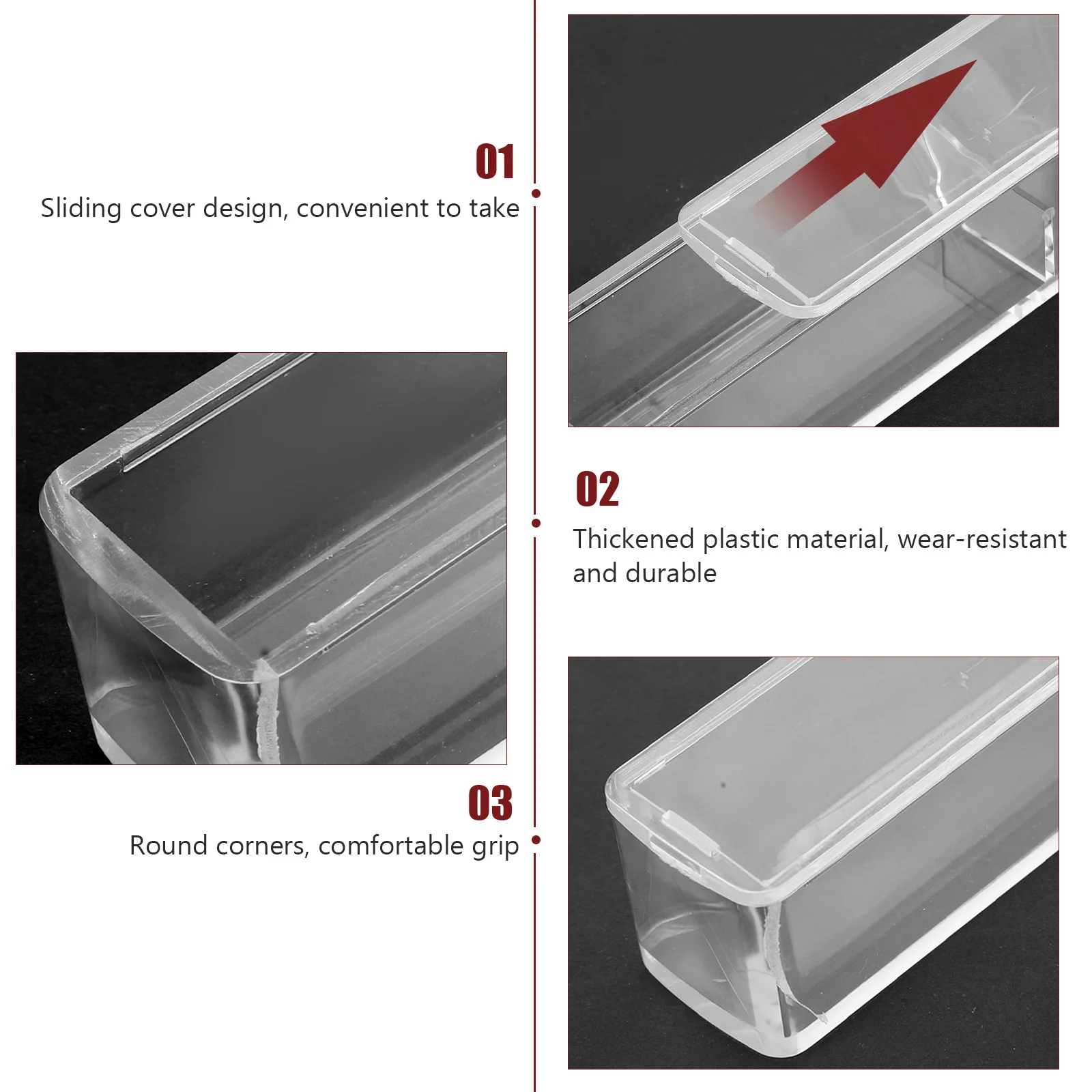 5Pcs Stamper Storage Boxes High Grade Plastic Seal Holders Rectangular Official Stamp Container Official Stamper Storage Box 
5Pcs Stamper Storage Boxes High Grade Plastic Seal Holders Rectangular Official Stamp Container Official Stamper Storage Box