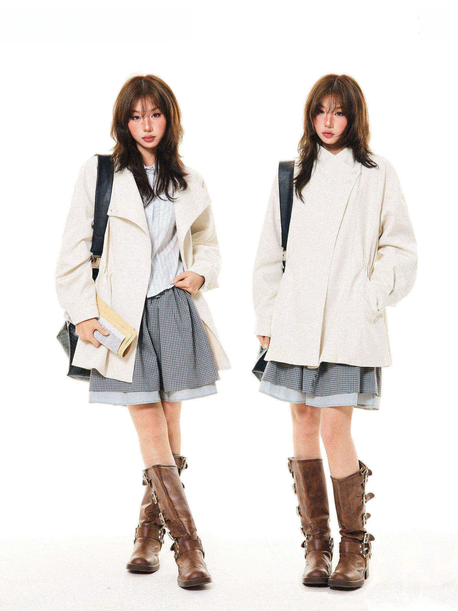 Young Stage Korean Style Women's Long Coat Jacket Windbreaker Mid-Length Waist-Cinching Notch Collar Spring Commute Outerwear
Young Stage Korean Style Women's Long Coat Jacket Windbreaker Mid-Length Waist-Cinching Notch Collar Spring Commute Outerwear
