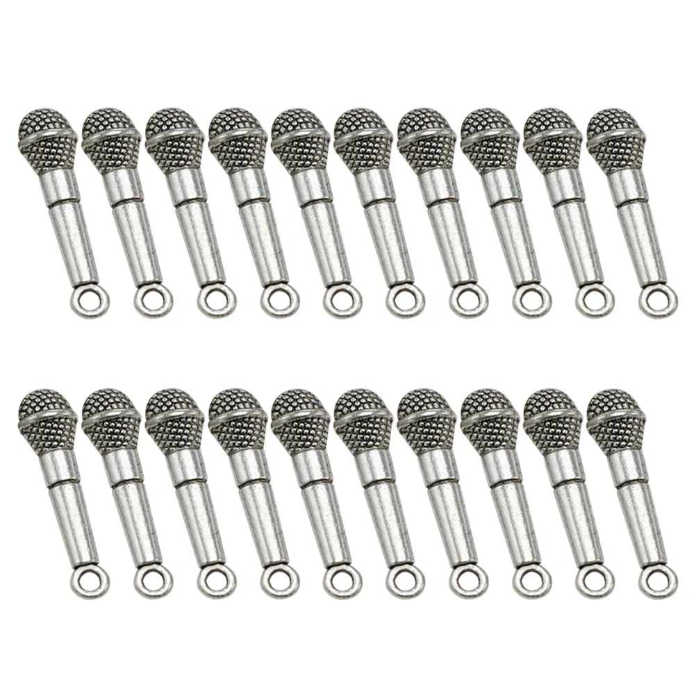 20 Pcs Microphone Pendant Silver Charms Necklace Necklaces for Jewelry Bracelet Keychain Making Accessories
20 Pcs Microphone Pendant Silver Charms Necklace Necklaces for Jewelry Bracelet Keychain Making Accessories