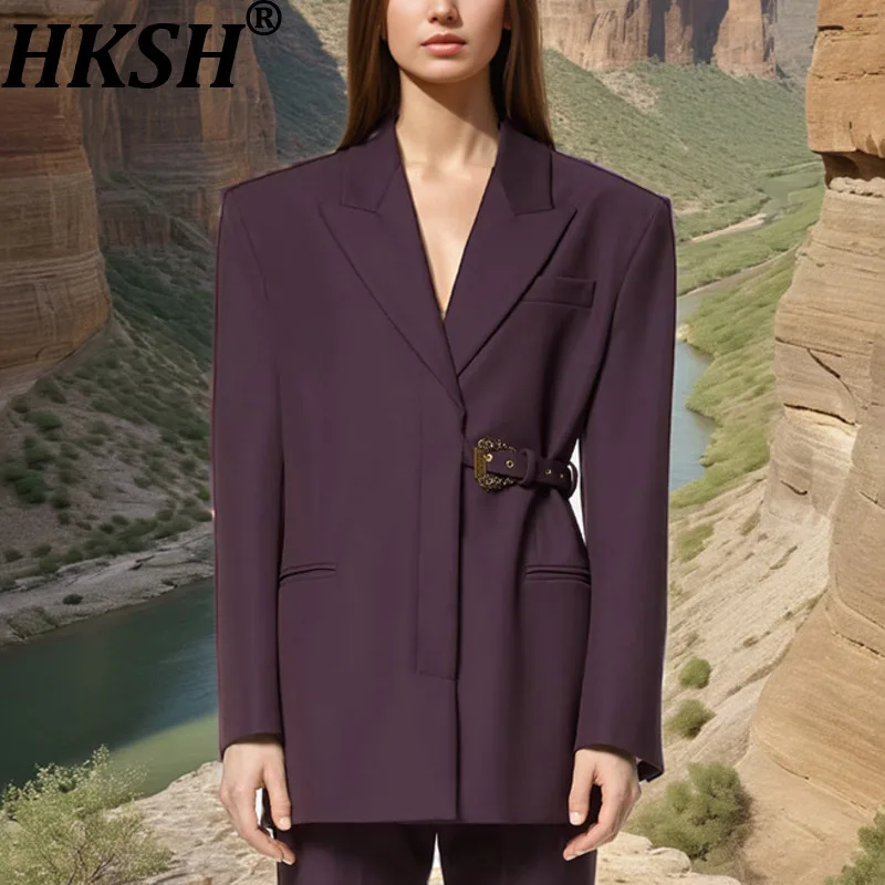 HKSH осенний новый женский пиджак асимметричный дизайн с длинным рукавом Slim Fit модное элегантное темпераментное элитное повседневное пальто HK10214
HKSH осенний новый женский пиджак асимметричный дизайн с длинным рукавом Slim Fit модное элегантное темпераментное элитное повседневное пальто HK10214