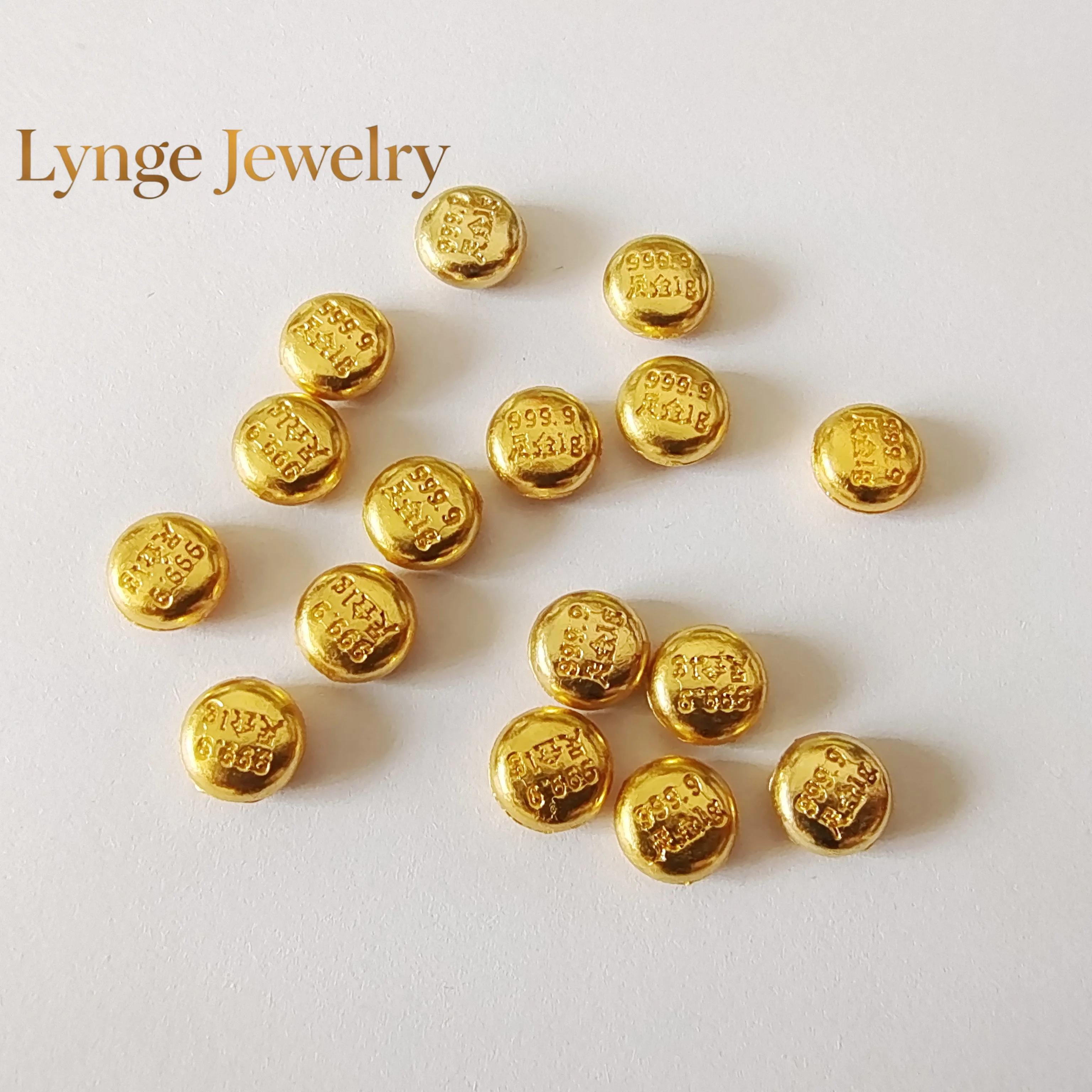 Lynge Jewelry Mylux Jewelry 100% 24k pure gold beans fine gold balls 999 real gold beads 1g
Lynge Jewelry Mylux Jewelry 100% 24k pure gold beans fine gold balls 999 real gold beads 1g