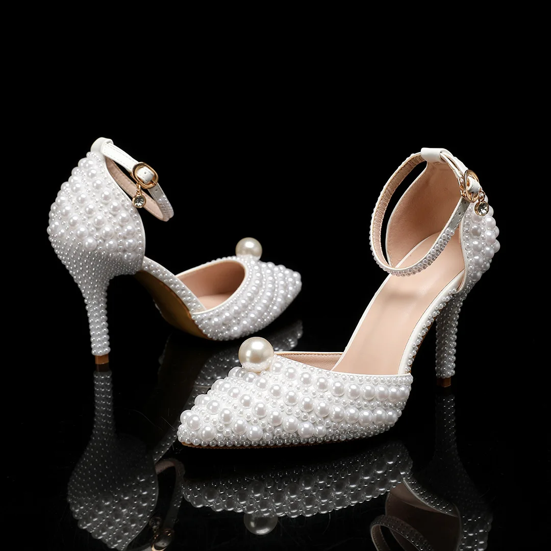 Women's Autumn Large Size Pearl Fashion Pearl Embellished Shoes Chic Style Casual Flats Tacones De Mujer Tacones Mujer Elegantes
Women's Autumn Large Size Pearl Fashion Pearl Embellished Shoes Chic Style Casual Flats Tacones De Mujer Tacones Mujer Elegantes