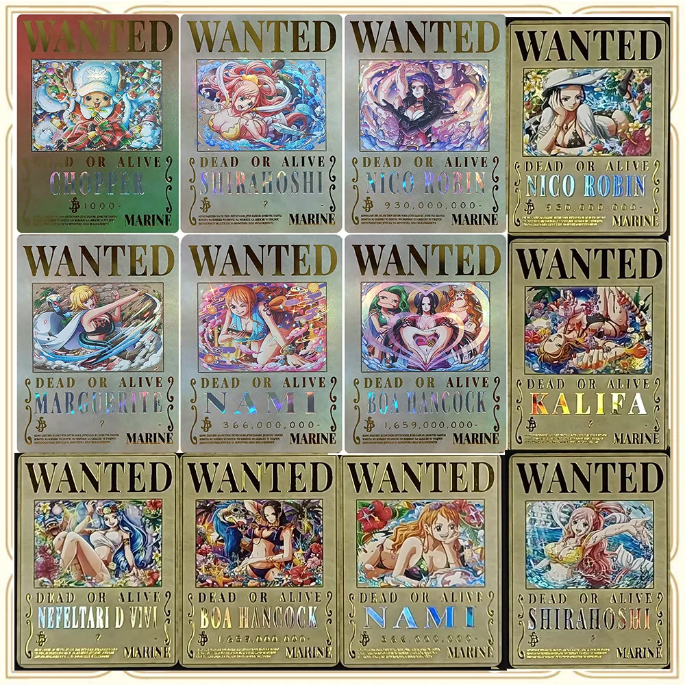 Anime One Piece DIY ACG Premium Flash Collectible Card Christmas Birthday Present Nami Nico Robin Hancock Shirahoshi Wanted
Anime One Piece DIY ACG Premium Flash Collectible Card Christmas Birthday Present Nami Nico Robin Hancock Shirahoshi Wanted