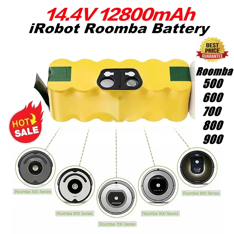 Original 12800mAh 14.4V Battery for iRobot Roomba 500 600 700 800 Series 510 530 550 580 620 630 650 760 Vacuum Cleaner Battery
Original 12800mAh 14.4V Battery for iRobot Roomba 500 600 700 800 Series 510 530 550 580 620 630 650 760 Vacuum Cleaner Battery