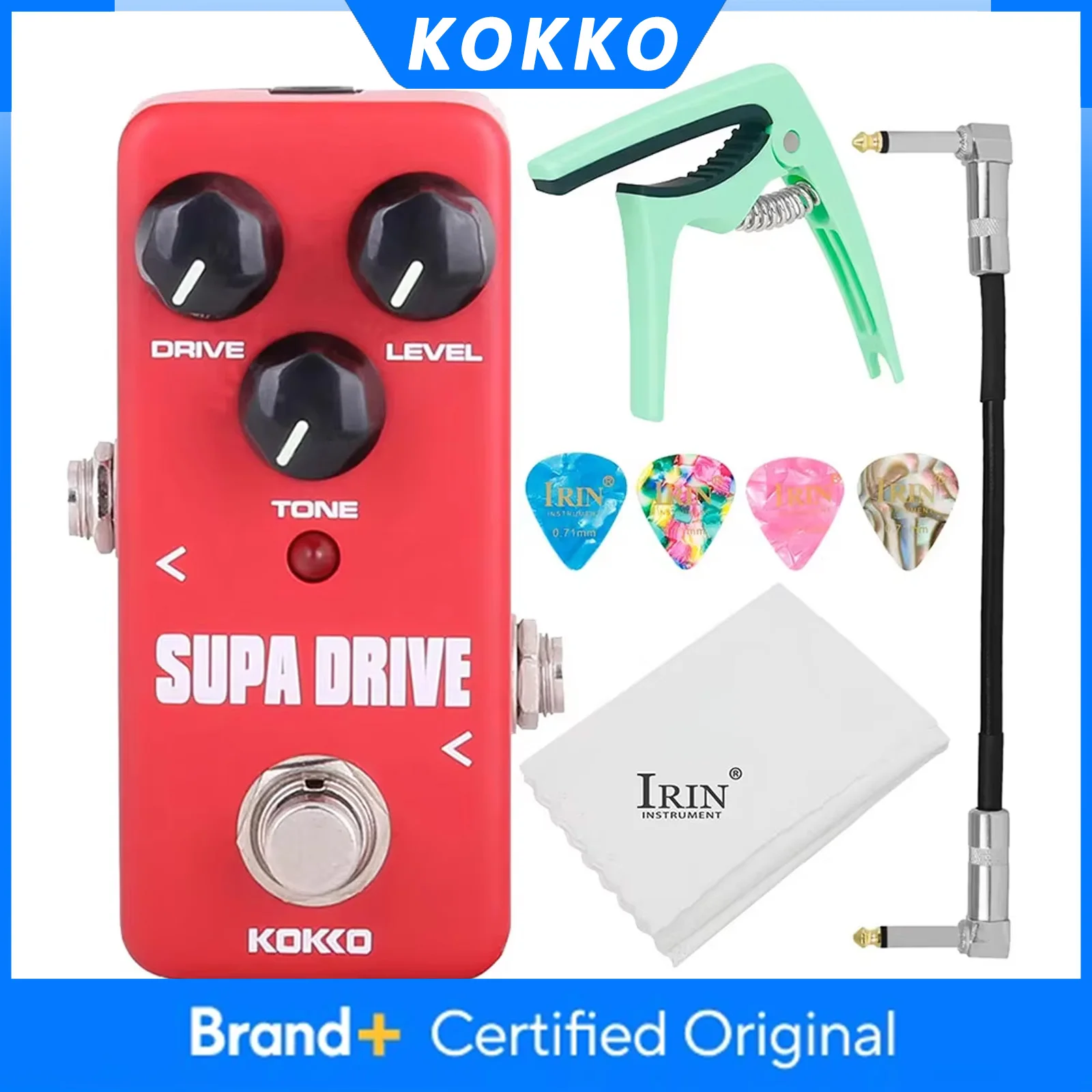 Педаль эффектов KOKKO SUPA DRIVE Guitar Overdrive, портативная педаль для электрогитар, музыкальные инструменты, запчасти и аксессуары для электрогитар
Педаль эффектов KOKKO SUPA DRIVE Guitar Overdrive, портативная педаль для электрогитар, музыкальные инструменты, запчасти и аксессуары для электрогитар