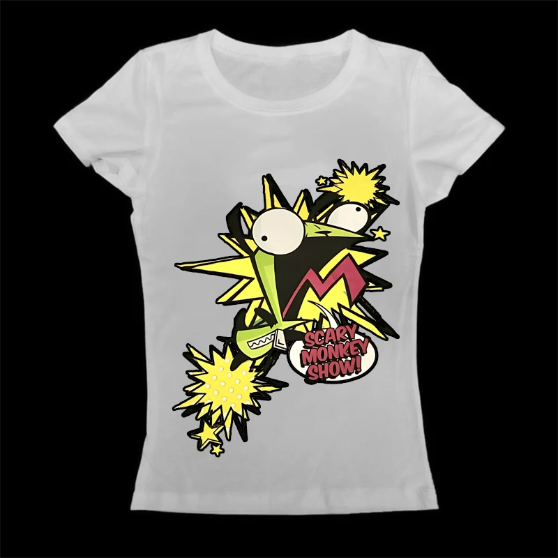 Invader Zim винтажная летняя футболка в стиле панк, готика, сексуальная уличная одежда, свободная футболка Y2k с рисунком, графическая, эстетичная, эмо, милые женские детские футболки
Invader Zim винтажная летняя футболка в стиле панк, готика, сексуальная уличная одежда, свободная футболка Y2k с рисунком, графическая, эстетичная, эмо, милые женские детские футболки