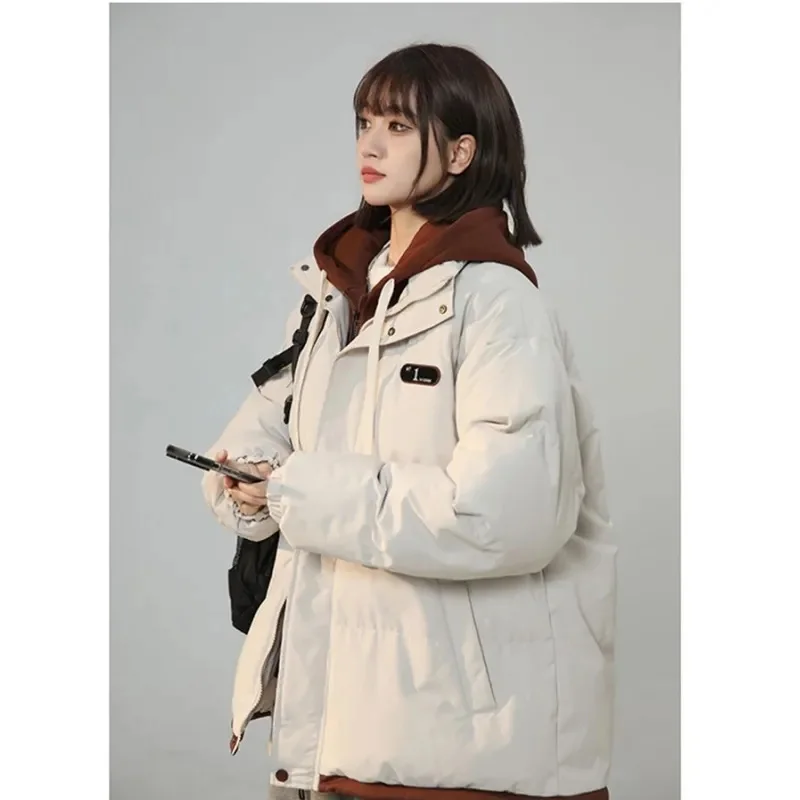 Fake Two Cotton Jackets Female Student Winter Thick Warm Cotton Jacket Top New Women Winter Coat Jacket Down Cotton Parkas 
Fake Two Cotton Jackets Female Student Winter Thick Warm Cotton Jacket Top New Women Winter Coat Jacket Down Cotton Parkas