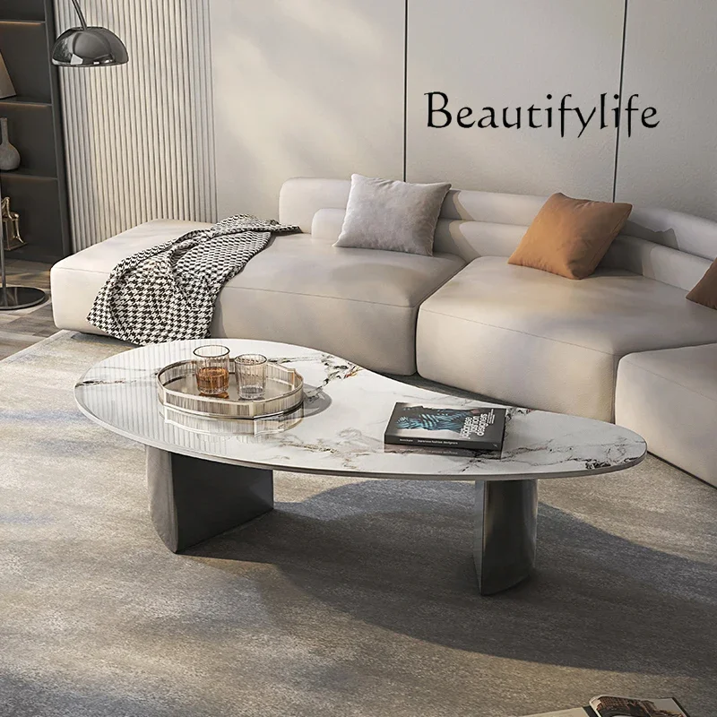 Living Room Home Simple Modern Stone Plate Marble Shaped Coffee Table Designer Minimalist Coffee Table
Living Room Home Simple Modern Stone Plate Marble Shaped Coffee Table Designer Minimalist Coffee Table