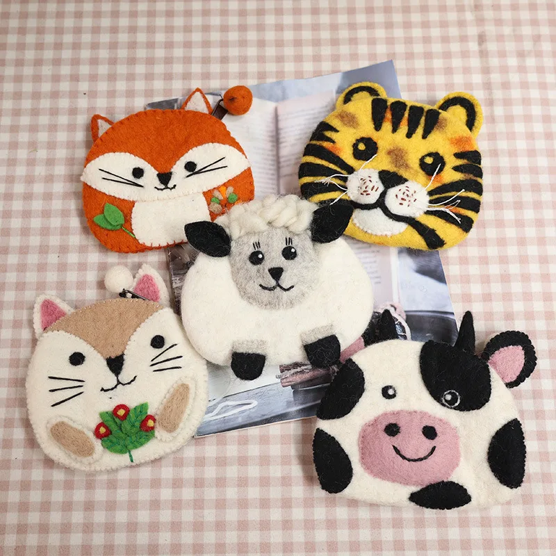 Ins Style Fluffy Wool Felt Animal Shaped Coin Purse Mini Hand Pouch Japanese Forest Style Daily Small Items Storage Bag
Ins Style Fluffy Wool Felt Animal Shaped Coin Purse Mini Hand Pouch Japanese Forest Style Daily Small Items Storage Bag