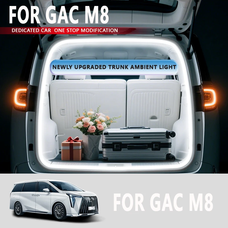 FOR GAC M8 Rear Trunk LED Light Bar Strips Trunk Interior Decorative Lamp Strip Luggage Atmosphere Light
FOR GAC M8 Rear Trunk LED Light Bar Strips Trunk Interior Decorative Lamp Strip Luggage Atmosphere Light