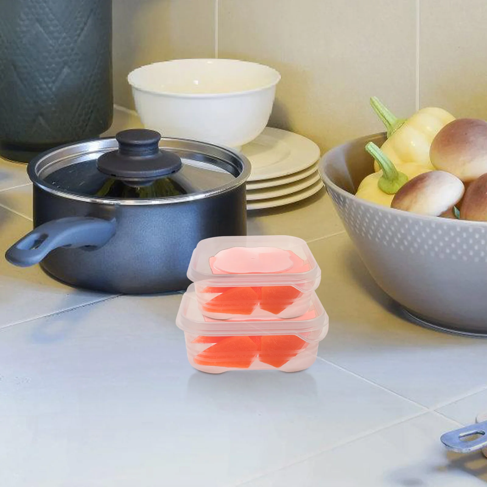 4 Pcs Food Preservation Storage Boxes Fridge Organizer Vegetable Meat bins Keeps Fresh Long Term Use Stackable
4 Pcs Food Preservation Storage Boxes Fridge Organizer Vegetable Meat bins Keeps Fresh Long Term Use Stackable