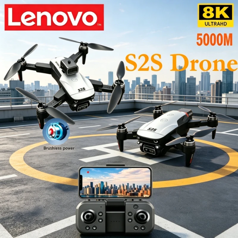 Lenovo S2S 8K 4K Drone GPS Dual-Camera Omnidirectional Obstacle Avoidance Brushless Quadcopter Aerial Photography Toys
Lenovo S2S 8K 4K Drone GPS Dual-Camera Omnidirectional Obstacle Avoidance Brushless Quadcopter Aerial Photography Toys
