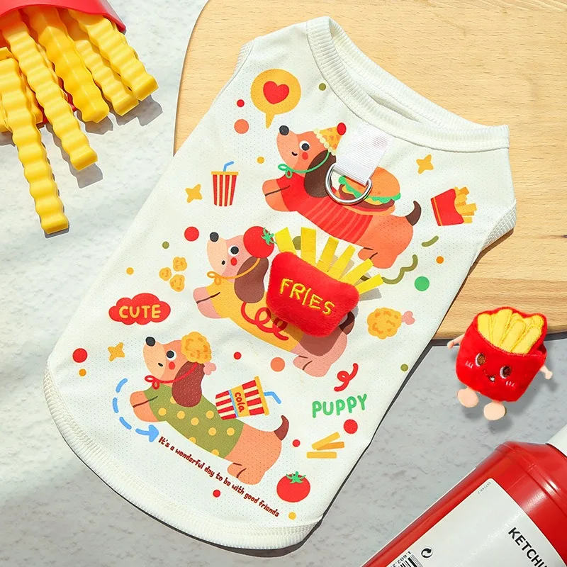 Animal Print Bichon Frise Clothes Summer Breathable Pet Vest Teddy Cool Sleeveless T-Shirt Cartoon Pet Supplies
Animal Print Bichon Frise Clothes Summer Breathable Pet Vest Teddy Cool Sleeveless T-Shirt Cartoon Pet Supplies