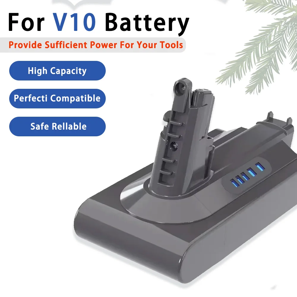 Longer Runtime Replacement Battery for Dyson V6/V7/V8/V10 Vacuums - Compatible with SV10/SV11/SV12/DC58/DC59/DC62
Longer Runtime Replacement Battery for Dyson V6/V7/V8/V10 Vacuums - Compatible with SV10/SV11/SV12/DC58/DC59/DC62