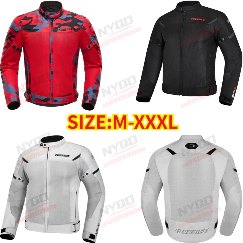 Breathable Summer Motorcycle Jacket, Anti-Fall & Wear-Resistant Biker Coat with Reflective Design, Motocross Riding Gear
Breathable Summer Motorcycle Jacket, Anti-Fall & Wear-Resistant Biker Coat with Reflective Design, Motocross Riding Gear