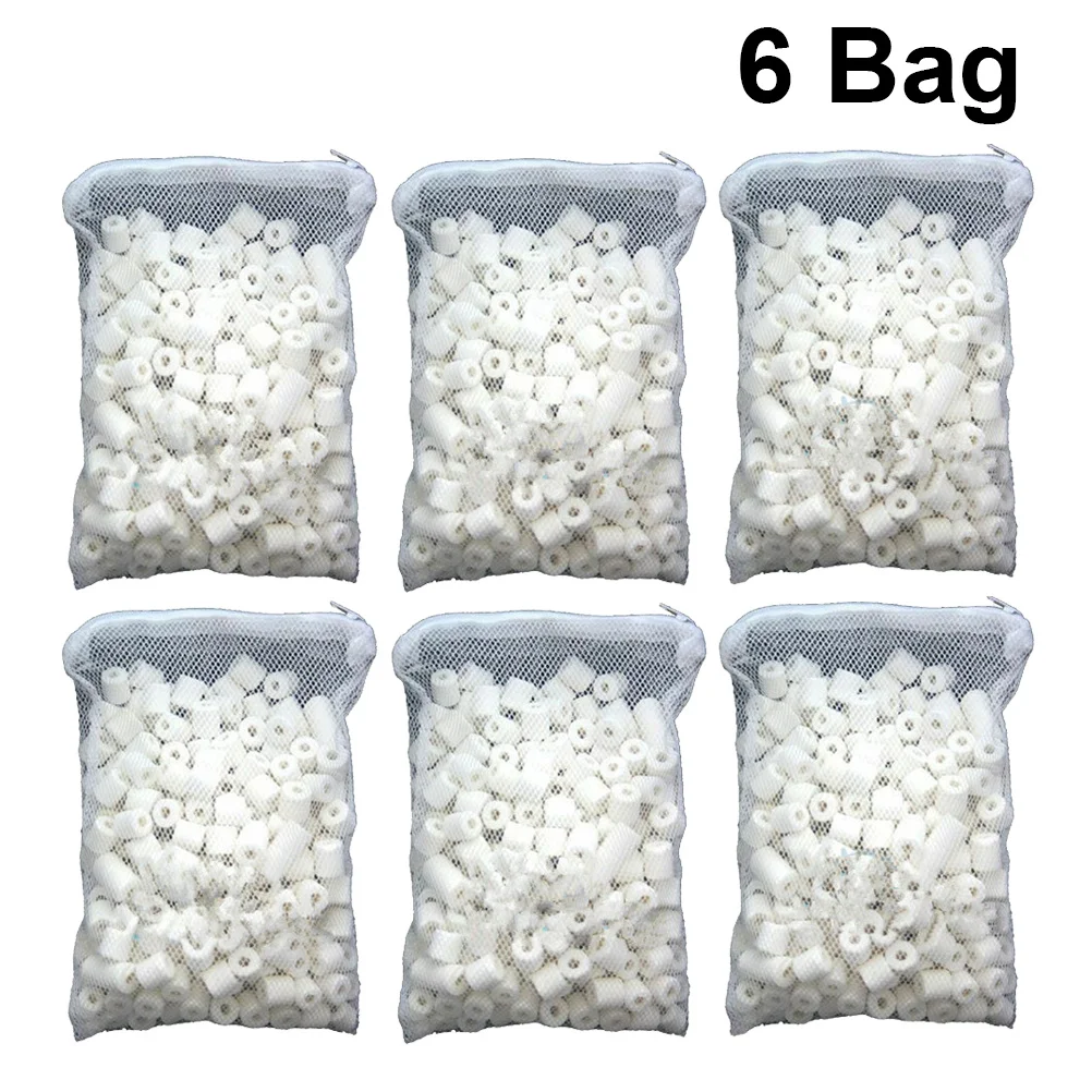 6Packs 250g Bio Porous Ceramic Rings Mesh Bag Zipper Aquarium Filter Media Biological Ring Remove Nitrite
6Packs 250g Bio Porous Ceramic Rings Mesh Bag Zipper Aquarium Filter Media Biological Ring Remove Nitrite