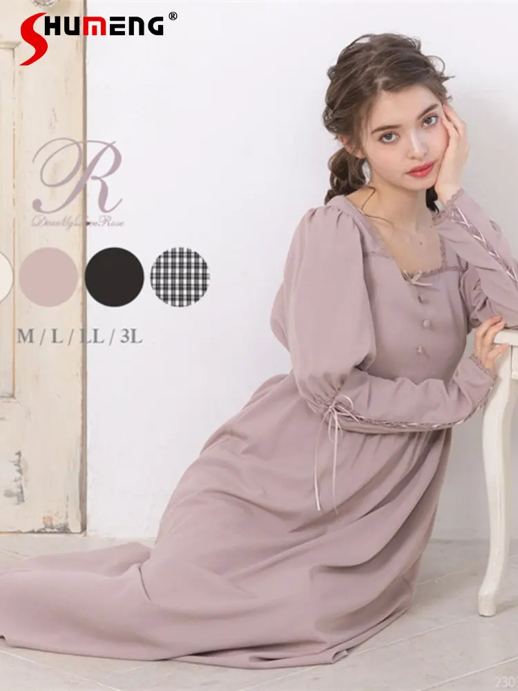 2023 Spring New Japanese Style Women's Commuter Dress Fashion Slim Fit Long Sleeve Square Collar Slimming Lace-up Dresses Ladies
2023 Spring New Japanese Style Women's Commuter Dress Fashion Slim Fit Long Sleeve Square Collar Slimming Lace-up Dresses Ladies