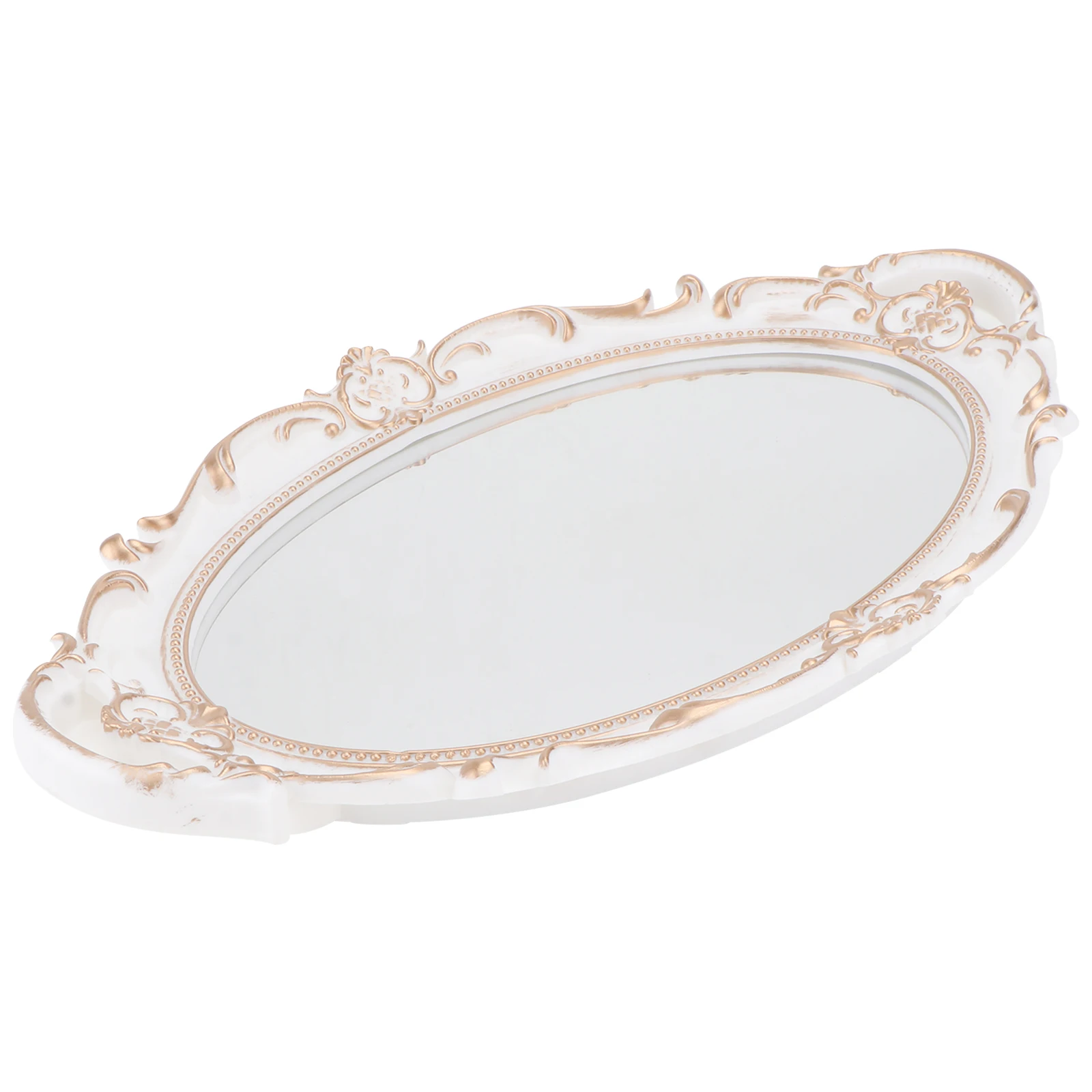 Vintage Mirror Tray Vanity Decor Accessories White Trays Jewelry Dresser Organizer Decorate
Vintage Mirror Tray Vanity Decor Accessories White Trays Jewelry Dresser Organizer Decorate
