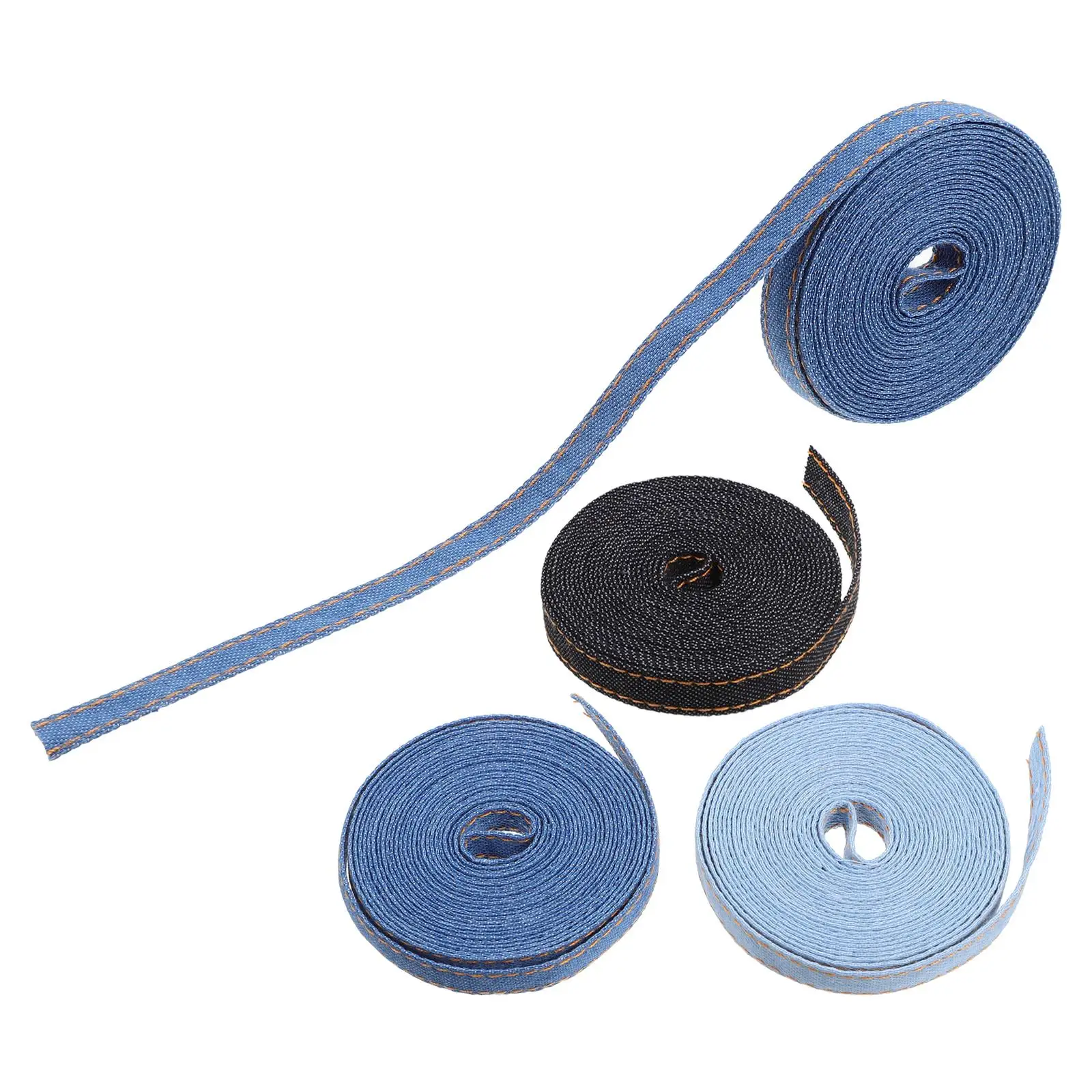 4 Rolls of Denim Fabric Ribbon for Sewing and Crafting Handmade Bowknot Ribbon Stitch Denim Ribbon Packaging Ribbon Decor Ribbon
4 Rolls of Denim Fabric Ribbon for Sewing and Crafting Handmade Bowknot Ribbon Stitch Denim Ribbon Packaging Ribbon Decor Ribbon